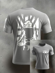 Men's UK Flag Football Printed T-shirt vetvanguards