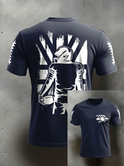 Men's UK Flag Football Printed T-shirt vetvanguards