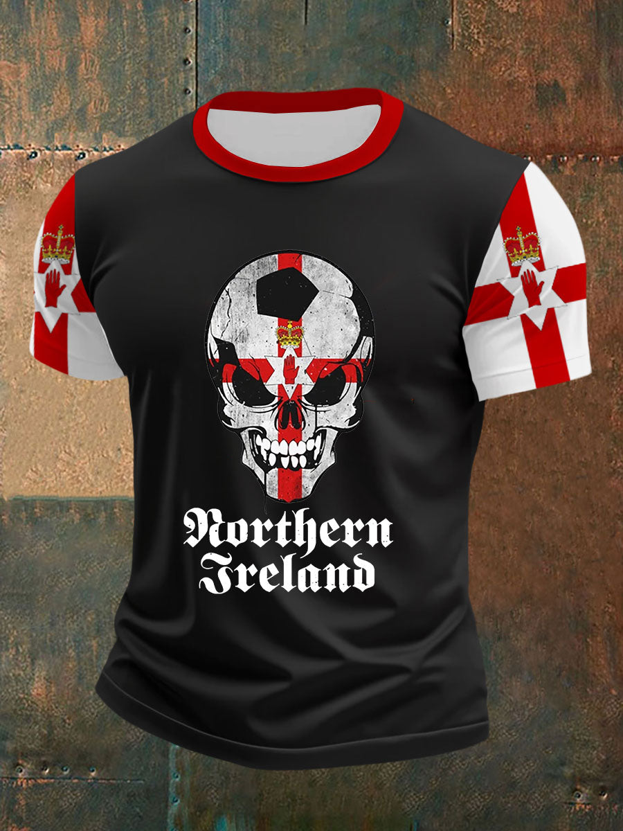Men's Northern Ireland Football Print T-Shirt vetvanguards