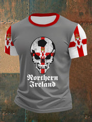 Men's Northern Ireland Football Print T-Shirt vetvanguards