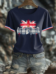 Women's UK Flag Printed T-shirt vetvanguards