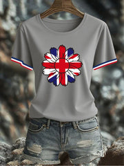 Women's UK Flag Printed T-shirt vetvanguards