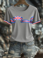 Women's UK Flag Printed T-shirt vetvanguards