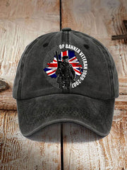 Unisex British Veteran Design Print Hat vetvanguards