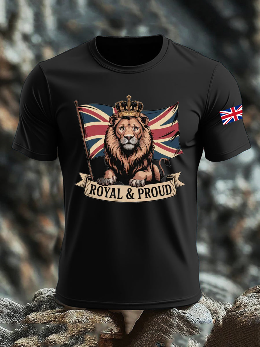 Men's UK Flag Printed T-shirt vetvanguards