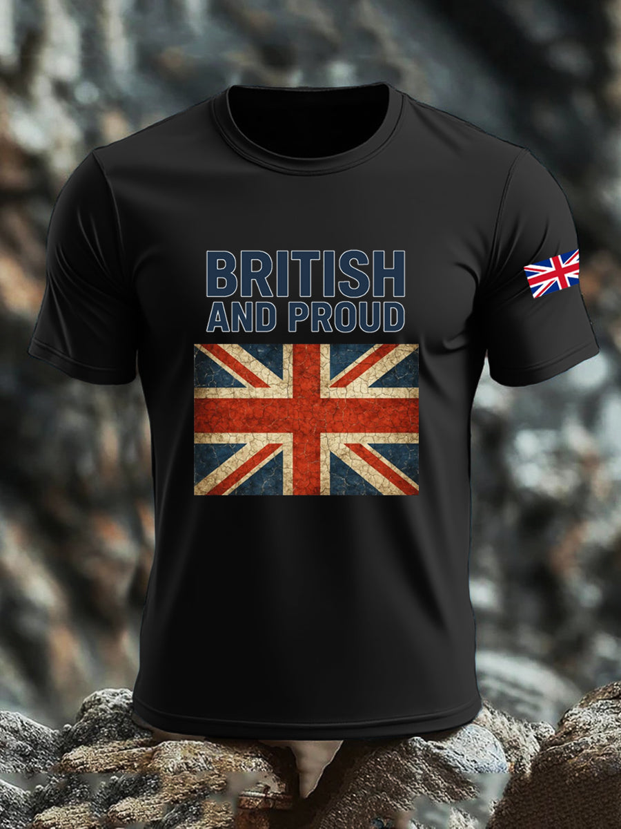 Men's UK Flag Printed T-shirt vetvanguards