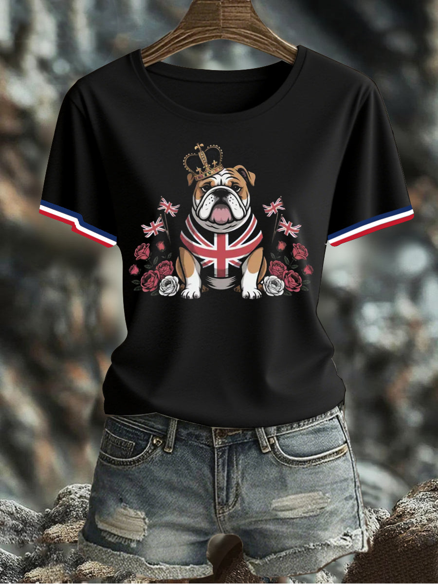 Women's UK Flag Printed T-shirt vetvanguards
