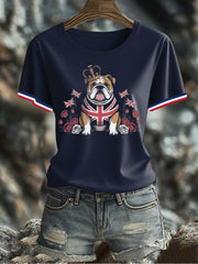 Women's UK Flag Printed T-shirt vetvanguards