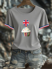 Women's UK Flag Printed T-shirt vetvanguards
