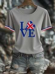 Women's UK Flag Printed T-shirt vetvanguards