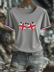Women's UK Flag Printed T-shirt vetvanguards