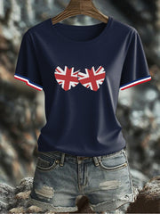 Women's UK Flag Printed T-shirt vetvanguards