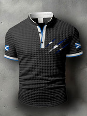 Men's Scotland Flag Proud The Brave Printed Casual Tops vetvanguards