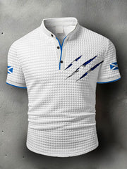 Men's Scotland Flag Proud The Brave Printed Casual Tops vetvanguards