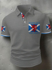 Men's Scotland Flag Proud The Brave Printed Casual Tops vetvanguards