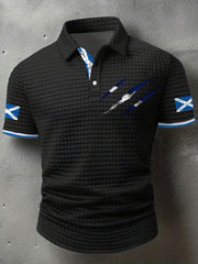 Men's Scotland Flag Proud The Brave Printed Casual Tops vetvanguards