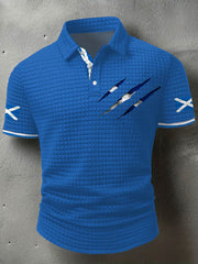 Men's Scotland Flag Proud The Brave Printed Casual Tops vetvanguards