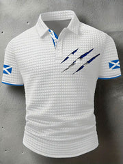Men's Scotland Flag Proud The Brave Printed Casual Tops vetvanguards