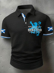 Men's Scotland Flag Proud The Brave Printed Casual Tops vetvanguards