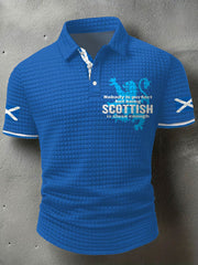 Men's Scotland Flag Proud The Brave Printed Casual Tops vetvanguards