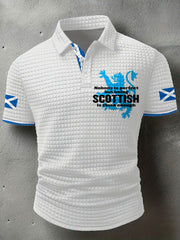 Men's Scotland Flag Proud The Brave Printed Casual Tops vetvanguards