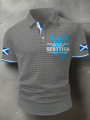 Men's Scotland Flag Proud The Brave Printed Casual Tops vetvanguards