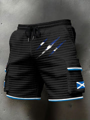 Men's Scotland Flag Proud The Brave Printed Shorts vetvanguards