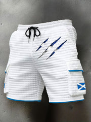 Men's Scotland Flag Proud The Brave Printed Shorts vetvanguards
