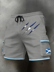 Men's Scotland Flag Proud The Brave Printed Shorts vetvanguards