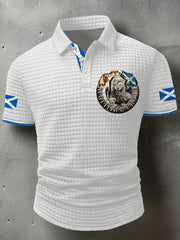 Men's Scotland Flag Proud The Brave Printed Casual Tops vetvanguards