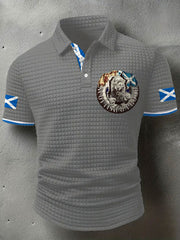 Men's Scotland Flag Proud The Brave Printed Casual Tops vetvanguards
