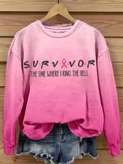 Women's Survivor The One When I Ring The Bell Print Sweatshirt vetvanguards