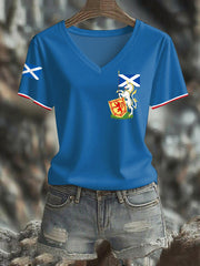 Women's Scottish Unicorn short-sleeved T-shirt vetvanguards