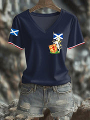 Women's Scottish Unicorn short-sleeved T-shirt vetvanguards