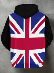Men's UK Flag Print Casual Hoodie vetvanguards