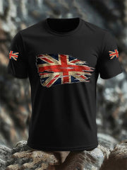 Men's UK Flag Print Casual Tee vetvanguards