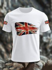Men's UK Flag Print Casual Tee vetvanguards