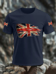 Men's UK Flag Print Casual Tee vetvanguards