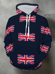 Men's UK Flag Print Casual Hoodie vetvanguards