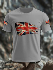 Men's UK Flag Print Casual Tee vetvanguards