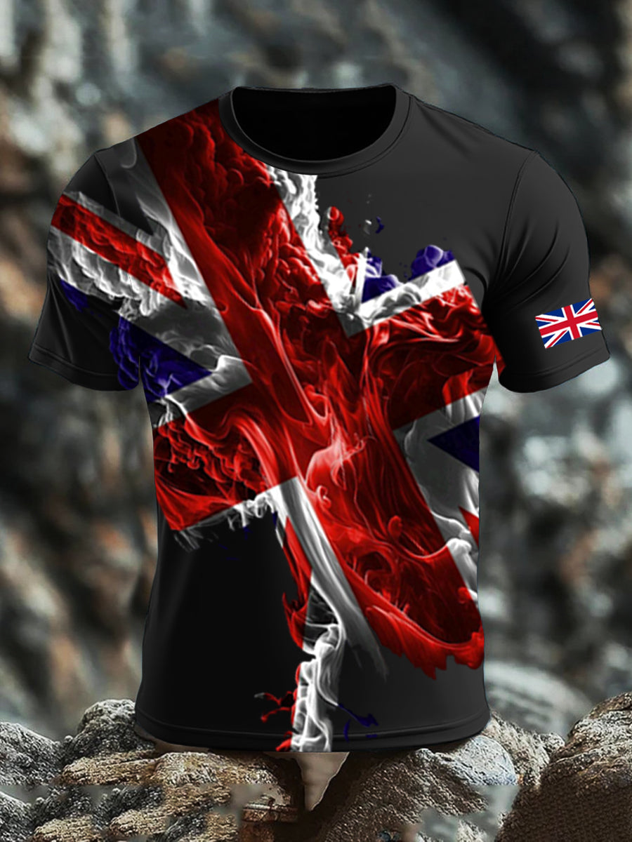 Men's UK Flag Printed T-shirt vetvanguards