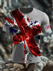 Men's UK Flag Printed T-shirt vetvanguards