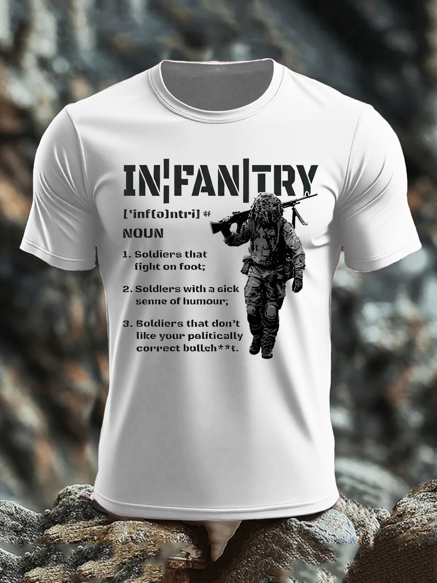 Men's British Veteran imitation cotton short-sleeved T-shirt vetvanguards