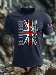 Men's British Veteran imitation cotton short-sleeved T-shirt vetvanguards