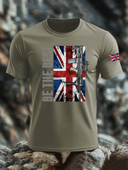 Men's British Veteran imitation cotton short-sleeved T-shirt vetvanguards