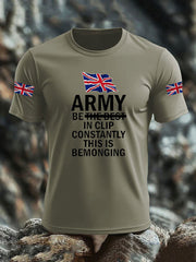 Men's British Veteran imitation cotton short-sleeved T-shirt vetvanguards