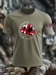 Men's British Veteran imitation cotton short-sleeved T-shirt vetvanguards