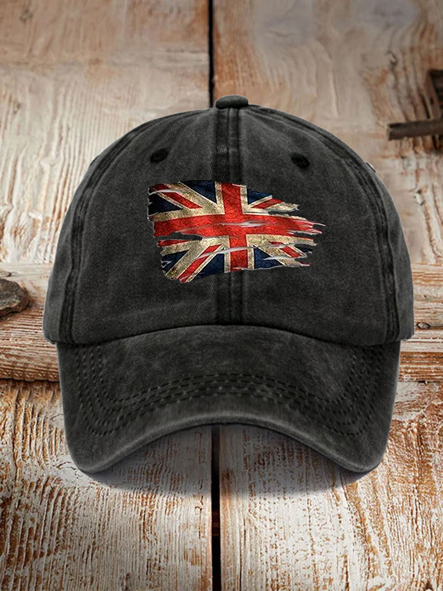 Unisex UK Flag Print Hat vetvanguards