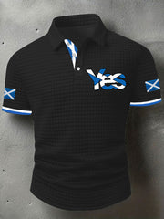 Men's Scotland Flag Proud The Brave Printed Casual Short Sleeve Top vetvanguards