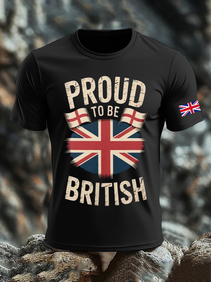 Men's UK Flag Printed T-shirt vetvanguards